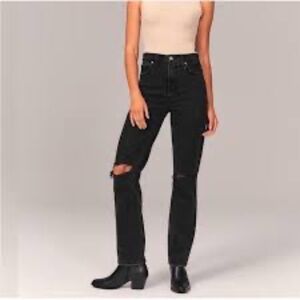 Abercrombie 90s High Rise Straight Leg Jeans
